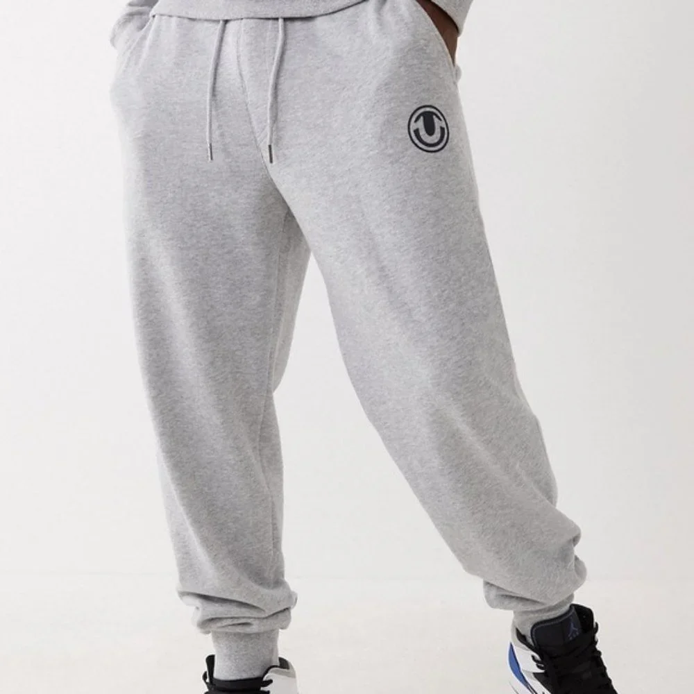 TRUE RELIGION HEATHER GREY HORSESHOE RING‎ JOGGER
